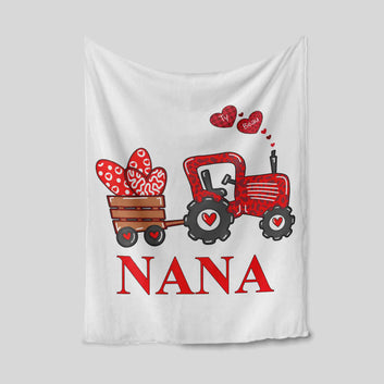Personalized Name Blanket, Nana Blanket, Truck Blanket, Heart Blanket, Gift Blanket