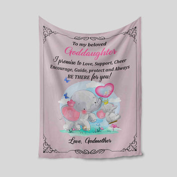 Personalized Name Blanket, To My Beloved Blanket, Elephant Blanket, Family Blanket, Gift Blanket