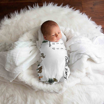 Custom Baby Blanket, Milestone Blanket, Month Blanket, Deer Blanket, Fox Blanket, Baby Blanket, Gift Blanket