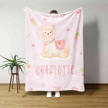 Custom Baby Blanket, Llama Blanket, Cactus Blanket, Heart Blanket, Baby Blanket, Blanket For Baby, Gift Blanket