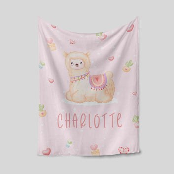 Custom Baby Blanket, Llama Blanket, Cactus Blanket, Heart Blanket, Baby Blanket, Blanket For Baby, Gift Blanket