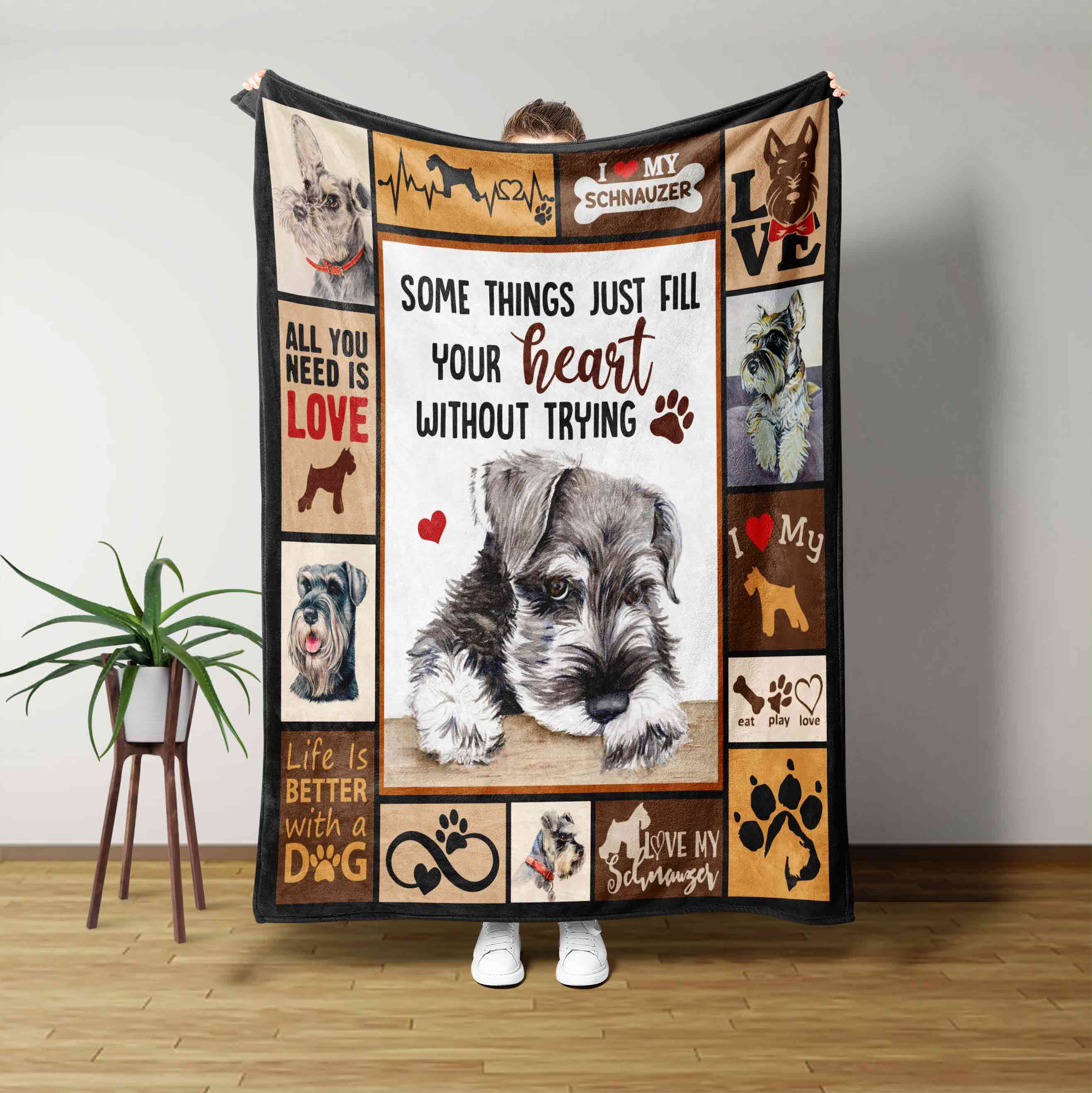 Life is better best sale with a dog blanket