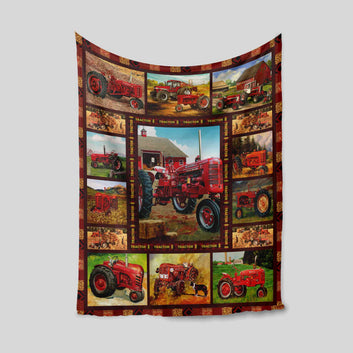 Tractor Blanket, Barn Blanket, Farm Blanket, Family Blanket, Blanket For Framer, Blanket For Gift