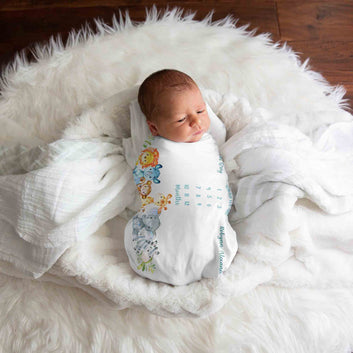 Custom Baby Blanket, Month Blanket, Animal Baby Blanket, Lion Blanket, Blanket For Baby, Milestone Blanket, Gift Blanket