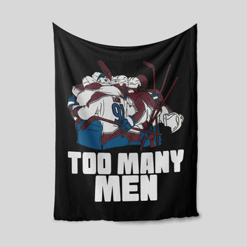 Too Many Men Blanket, Sport Team Blanket, Football Blanket, Custom Name Blanket, Gift Blanket