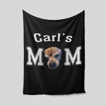 Carl's Mom Blanket, Dog Blanket, Custom Name Blanket, Custom Image Blanket, Family Blanket, Gift Blanket