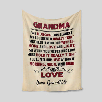 Personalized Name Blanket, We Hugged This Blanket, Family Blanket, Blanket For Gift