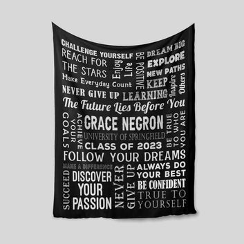Personalized Name Blanket, The Future Lies Before You Blanket, Name Blankets, Family Blanket, Gift Blanket