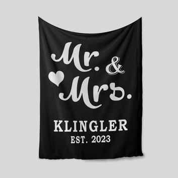 Personalized Name Blanket, Anniversary Blanket, Heart Blanket, Family Blanket, Blanket For Gift