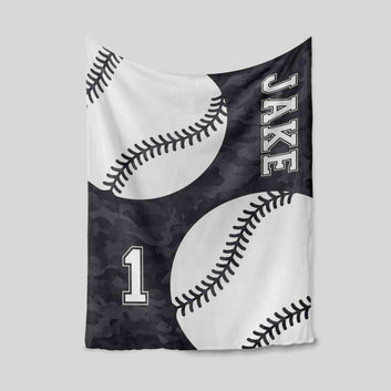 Personalized Name Blanket, Baseball Blanket, Softball Blanket, Family Blanket, Gift Blanket, Blanket For Baby