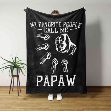 My Favorite People Call Me Blanket, Grasp Blanket, Custom Name Blanket, Family Blanket, Gift Blanket