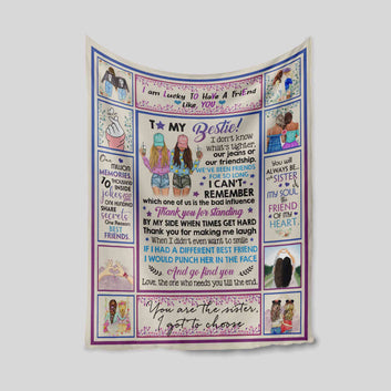 To My Bestie Blanket, Best Friend Blanket, Friend Blanket, Custom Name Blanket, Blanket For Gift