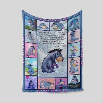 I'll Always Be By Your Side Blanket, Eeyore Blanket, Cartoon Blanket, Family Blanket, Blanket For Kid