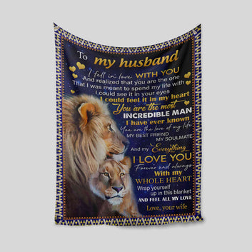Personalized Name Blanket, Lion Blanket, Heart Blanket, Family Blanket, Gift Blanket