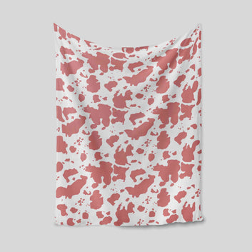 Pink And White Blanket, Blanket Wall Art, Throw Blanket, Family Blanket, Gift Blanket