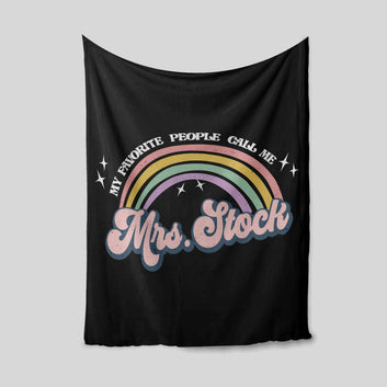 My Favorite People Call Me Blanket, Rainbow Blanket, Custom Name Blanket, Family Blanket, Gift Blanket
