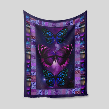 Butterfly Blanket, Colorful Butterfly Blanket, Family Blanket, Gift Blanket
