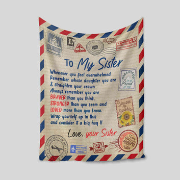 To Alicia Blanket, Letter Blanket, Family Blanket, Custom Name Blanket, Gift Blanket
