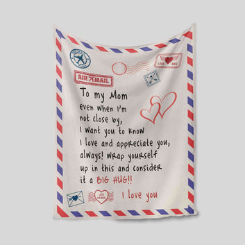 To My Mom Blanket, Letter Blanket, Family Blanket, Custom Name Blanket, Gift Blanket