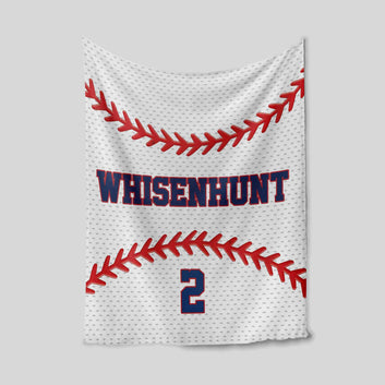 Personalized Name Blanket, Baseball Blanket, Family Blanket, Gift Blanket