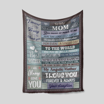 To My Mom Blanket, You Are The Best Mother Blanket, Custom Name Blanket, Family Blanket, Gift Blanket