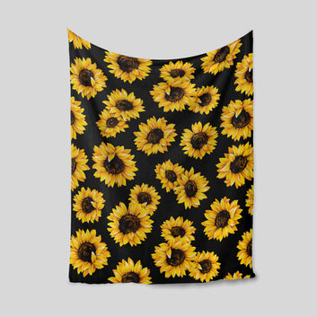 Sunflower Blanket, Flower Blanket, Family Blanket, Gift Blanket