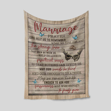 Marriage Prayer Blanket, Love Blanket, Butterfly Blanket, Christian Blanket, Family Blanket, Gift Blanket