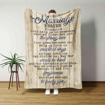 Marriage Prayer Blanket, Love Blanket, Christian Blanket, Family Blanket, Gift Blanket
