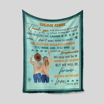 Dear Girl Blanket, Best Friend Blanket, Custom Name Blanket, Blanket For Friend, Gift Blanket