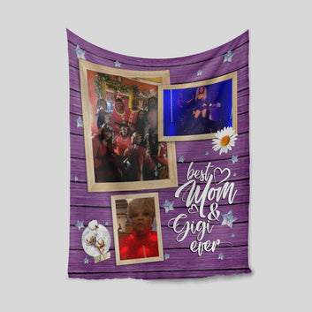 Best Mom Ever Blanket, Personalized Picture Blanket, Mother's Day Blanket, Gift Blanket