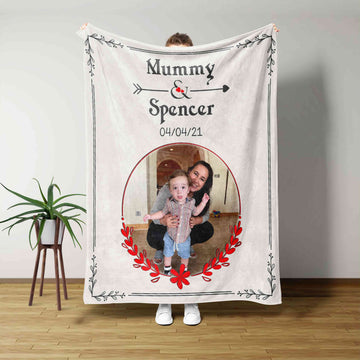 Custom Baby Blanket, Custom Photo Blanket, Family Photo Blanket, Family Blanket, Gift Blanket