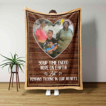 Custom Photo Blanket, Personalized Picture Blanket, Memorial Blanket, Gift Blanket