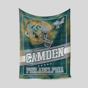 Personalized Football Blanket, Custom Football City Blanket, Sports Fan Blanket, Gift Blanket