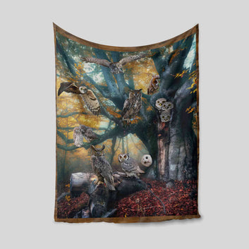 I Freaking Love Owls Blanket, Owl Blanket, Animal Blanket, Blanket Gift Owl Over, Family Blanket, Gift Blanket