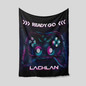 Personalized Blanket, Gamer Blanket, Blanket Game, Video Game Blanket, Kids Blanket, Gaming Blanket For Boys
