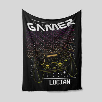 Personalized Blanket, Gamer Blanket, Blanket Game, Video Game Blanket, Kids Blanket, Gaming Blanket For Boys
