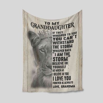 To My Granddaughter Blanket, Personalized Name Blanket, Lion King Canvas, Grandma Blanket, Family Throw Blanket, Blankets For Girls
