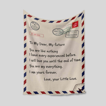 To My Dear My Future Blanket, Letter Blanket, Family Blanket, Custom Name Blanket, Gift Blanket