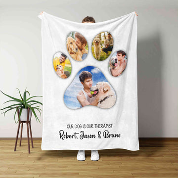Pet Memorial Blanket, Dog Blanket, Pet Blanket, Custom Image Blanket, Custom Name Blanket, Gift Blanket