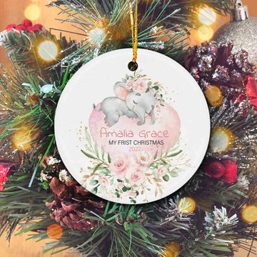 Baby's First Christmas Ornament, Personalized Christmas Ornaments, Woodland Animal Ornaments, Christmas Ornaments, Holiday Ornaments, Ornament Gifts