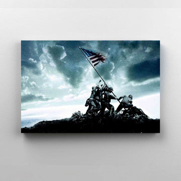 Flags Of Our Fathers Canvas, Wall Art Canvas, Memorial Canvas, Gift Canvas