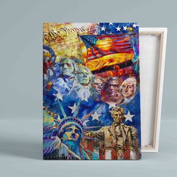 Hawaii Canvas, Proud American Canvas, Presidents Canvas, American Flag Canvas, Wall Art Canvas