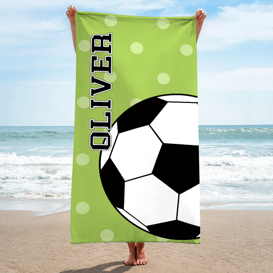 Football Beach Towels, Personalized Beach Towels, Custom Beach Towels, Beach Towels, Pool Towels