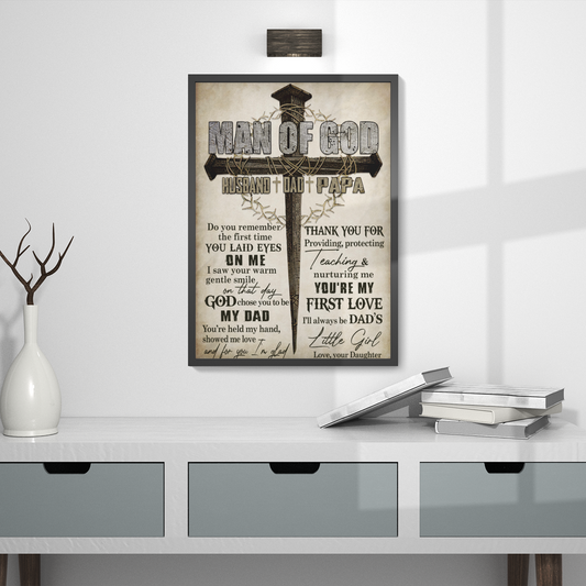 Man Of God Canvas, Jesus Canvas, Christian Canvas, God Canvas - Canvas Prints